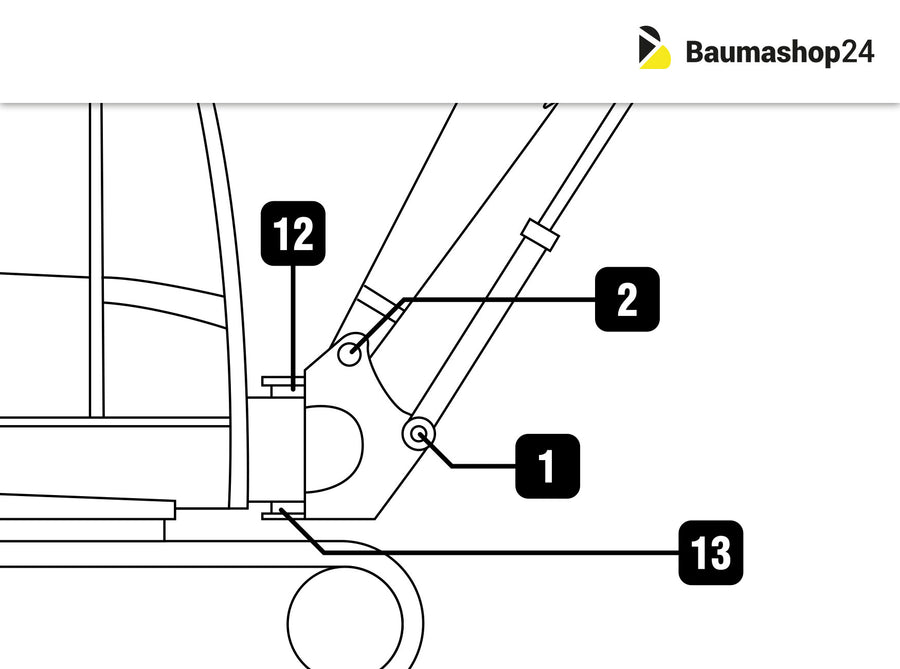 Premium Line Takeuchi TB215R Bolzen-/Buchsensatz – Reparatursatz Minibagger Reparatursatz Ersatzteil