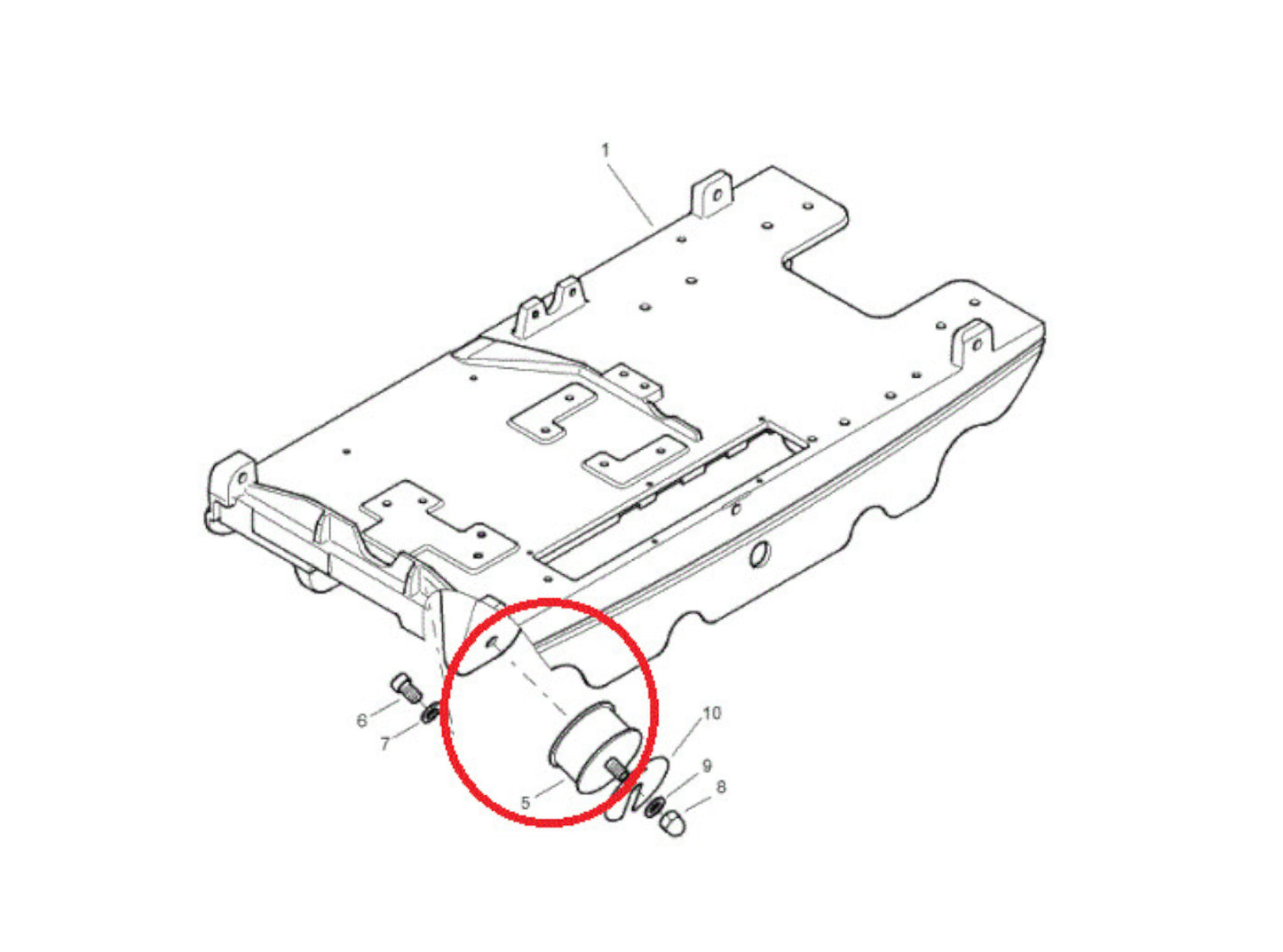 Bomag Gummipuffer 06127525 für BPR 25/40 | BPR 35/42 | BPR 35/60 | BPR 40/60