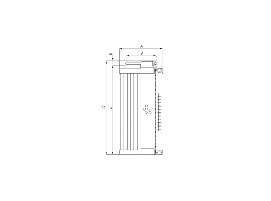 Original FILTREC Filterelement für Druckfilter D731G25AV