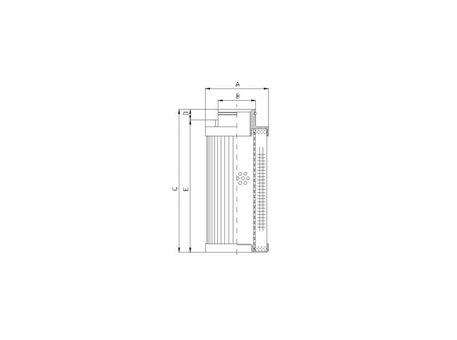 Original FILTREC Filterelement für Druckfilter D771G03A