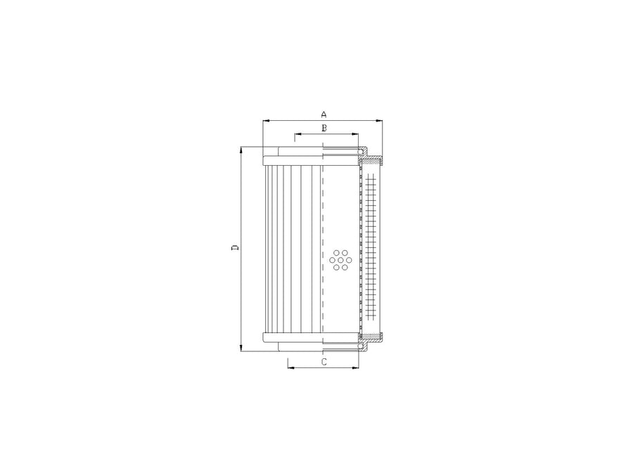Original FILTREC Filterelement für Rücklauffilter R211G25