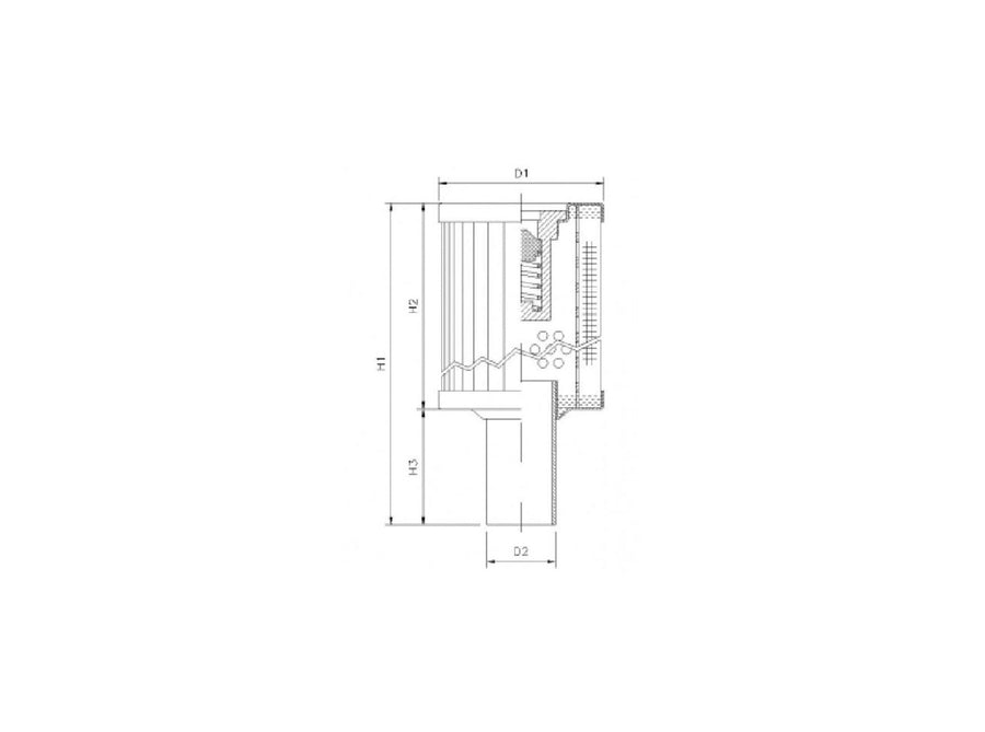 Original FILTREC Filterelement für Rücklauffilter RVR30B130B