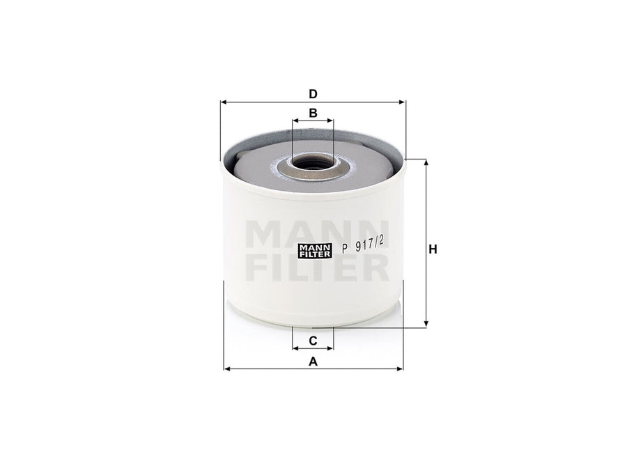 Original MANN-FILTER Kraftstofffilterelement P 917/2 x