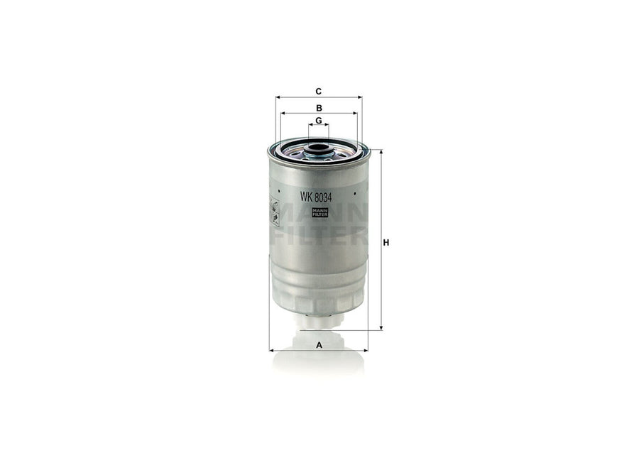 Original MANN-FILTER Kraftstoffwechselfilter WK 8034