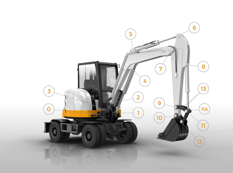 Doosan Solar 55W-V Bolzen-/Buchsensatz - Reparatursatz Mobilbagger