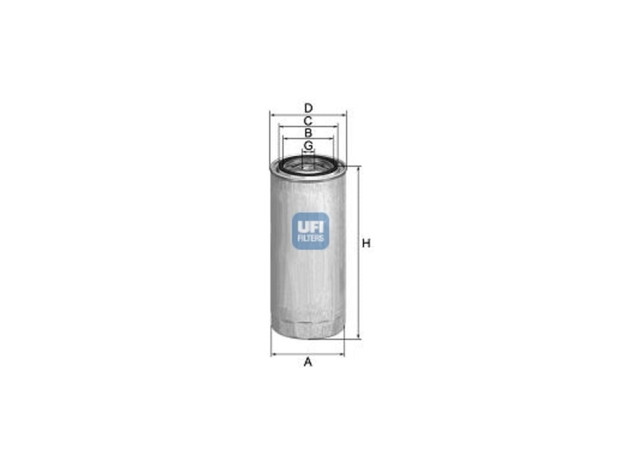 Original UFI Filters Kraftstofffilter SpinOn 24.314.00