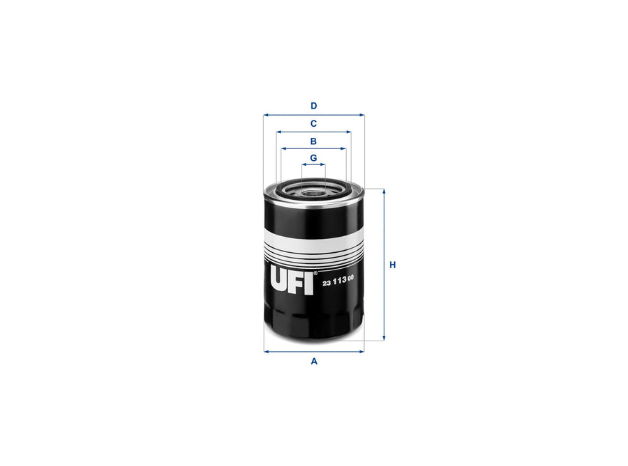 Original UFI Filters Ölfilter SpinOn 23.113.00