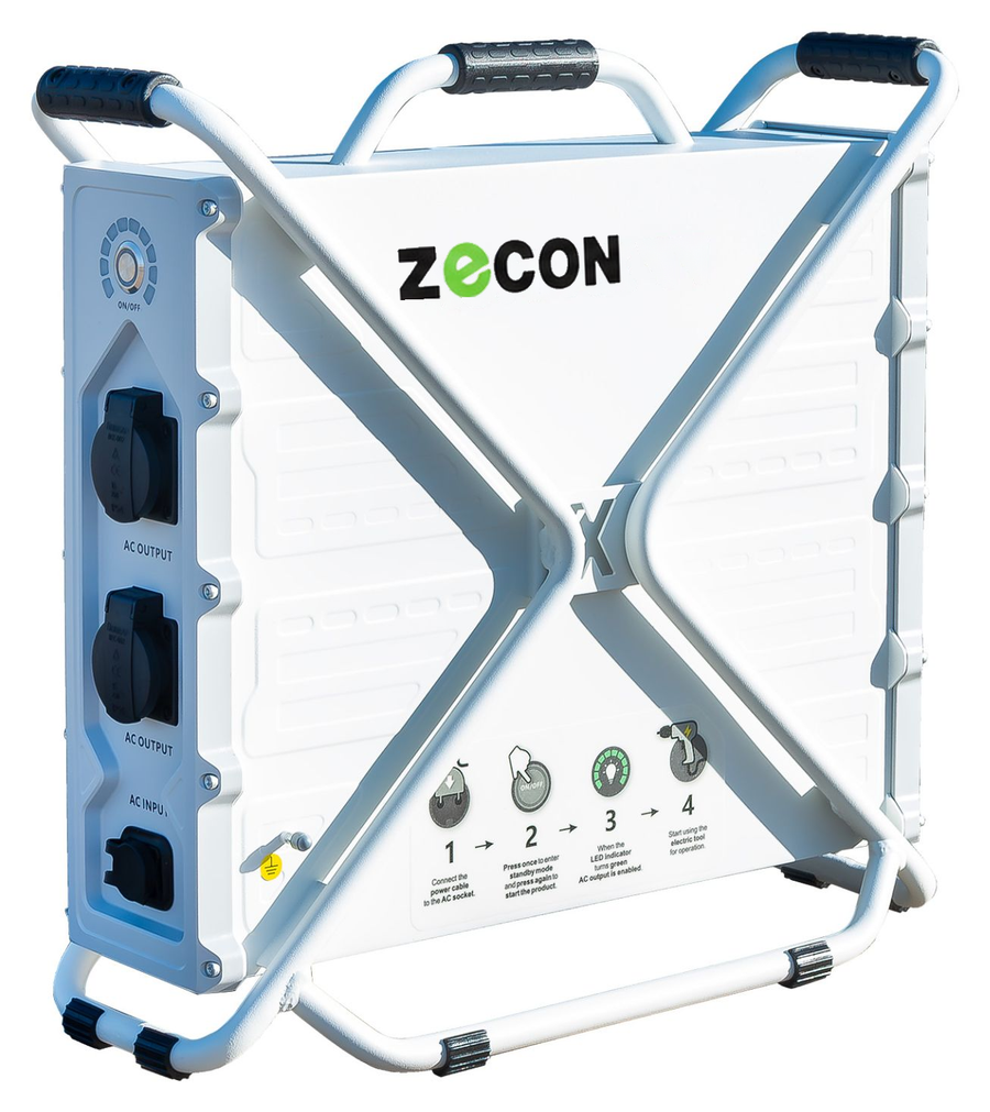 ZECON PS20 MAX – Mobiler Hochleistungs-Energiespeicher, 3.600 W Dauerleistung, 2,3 kWh, IP54
