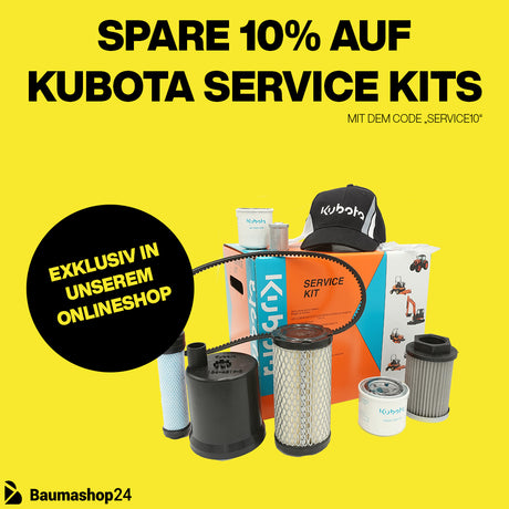 Kubota Filterpakete & Servicekits – Öl-, Luft- & Hydraulikfilter für Baumaschinen