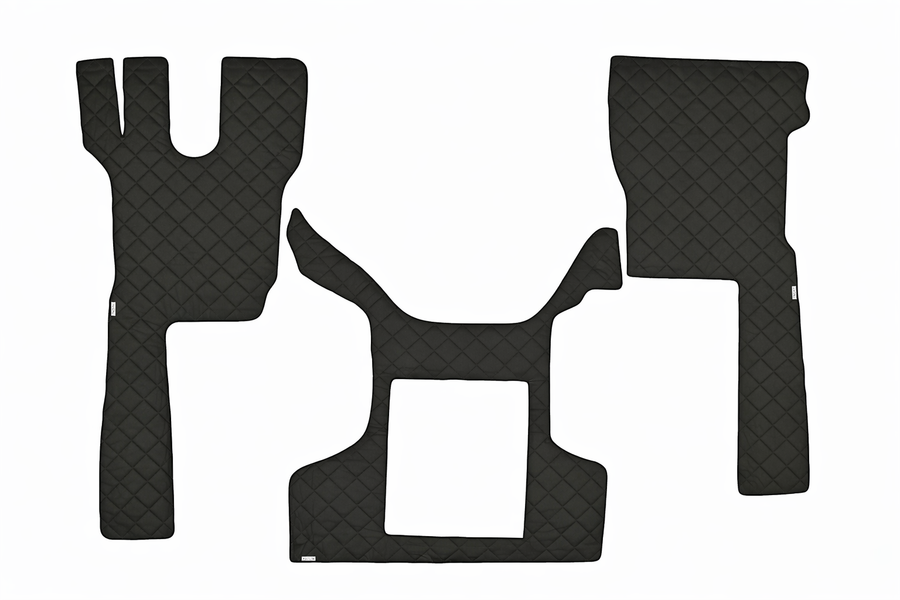 Swextil Volvo FMX GEN 2 Fußmatten-Set Diamond mit Mittelfach kompatibel mit FMX (2013-20 Fußmatte Ersatzteil