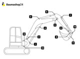 Takeuchi Bolzen-/Buchsensatz für TB250