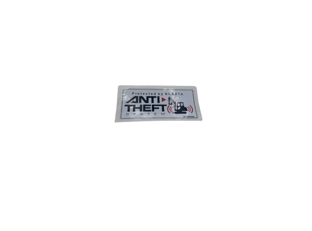 Original Kubota AUFKLEBER(ANTITHEFTSYSTEM) RG13893380