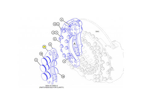 Caterpillar 770G Bremsbeläge 1149299 u.a. für 773G, 775D, 773D - Ansicht 4