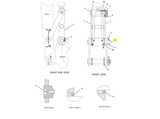 Caterpillar 312B Bolzen Löffel-Umlenkgruppe 1441013 u.a. für 312C, 320C, 323D - Ansicht 3