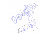 Caterpillar 416B Wasserpumpe 1514825 u.a. für 416C, 426C, 428B - Ansicht 6