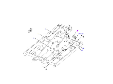 Caterpillar M312 Bolzen Rahmengruppe Oben für M312 1663576 u.a. für M315, M312 Diesen und weitere Caterpillar Ersatzteile ob im Original oder Nachbau bei uns im Onlineshop erhältlich. Falls du Fragen hast oder du dir unsicher bist - Ansicht 3