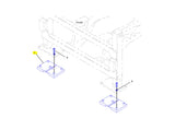Caterpillar 422E Gummipad 1667870 u.a. für 422F, 424D, 428B - Ansicht 3