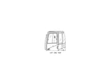 Caterpillar M313C Türscheibe Links Oben Hinten für 307-385 2109338 u.a. für M315C, M316C, M318C - Ansicht 3