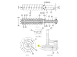 Caterpillar D5N Buchse 2213202 u.a. für D6D, D6M, D6N - Ansicht 2