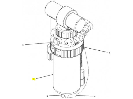 Caterpillar 416D Kraftstofffilter für 414-444 2289130 u.a. für 416E, 420D, 420E - Ansicht 3