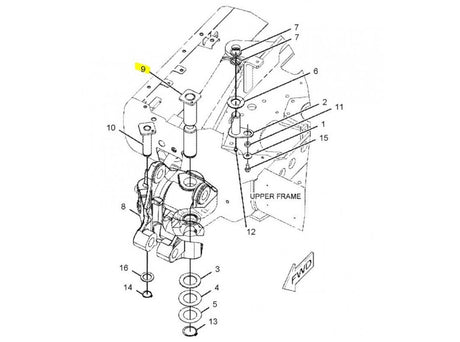 Caterpillar 301.6C Bolzen Rahmengruppe 2299238 u.a. für 301.8, 301.8C, 301.6 - Ansicht 3