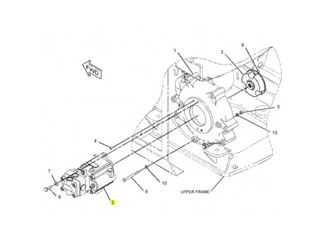 Caterpillar 301.6C Hydraulikpumpe 2417971 u.a. für 301.8C - Ansicht 3
