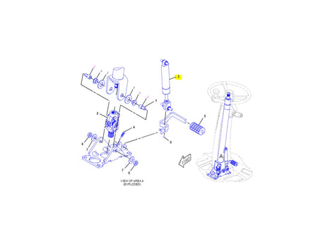 Caterpillar M315D Gasdruckfeder Lenkradverstellung 2871836 u.a. für M313D, M316D, M318D - Ansicht 3