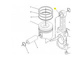Caterpillar M318 Buchse 2W0027 u.a. für M320, M325B, 918F - Ansicht 2