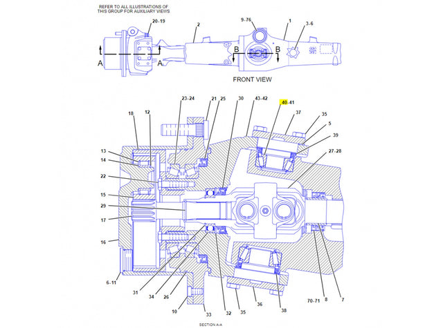 Caterpillar 416C Kraftstofffilter und Wasserabscheiderschale 310426 u.a. für 416D, 424D, 426C - Ansicht 1