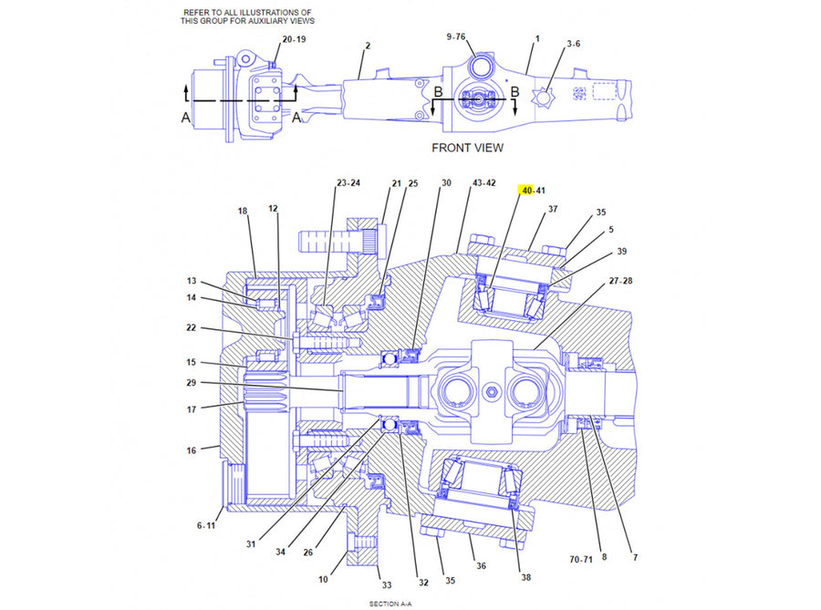 Caterpillar 416C Kraftstofffilter und Wasserabscheiderschale 310426 u.a. für 416D, 424D, 426C - Ansicht 1