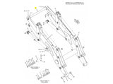 Caterpillar 416F Bolzen Hubarm 3416152 u.a. für 420F, 422F, 428F - Ansicht 2
