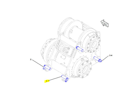 Caterpillar D5R Bolzen Hydrauliksystem 3G8932 u.a. für D4H, D4K, D5H - Ansicht 3