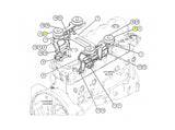 Caterpillar 416C Gummi-Polster 6Y9915 u.a. für 416D, 420D, 424D - Ansicht 3