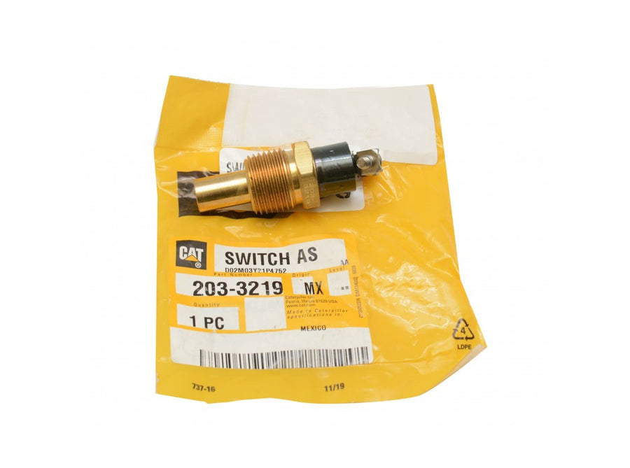 Original Caterpillar 420D Wassertemperatursensor 203-3219 u.a. für 424D, 428D, 430D - Ansicht 1