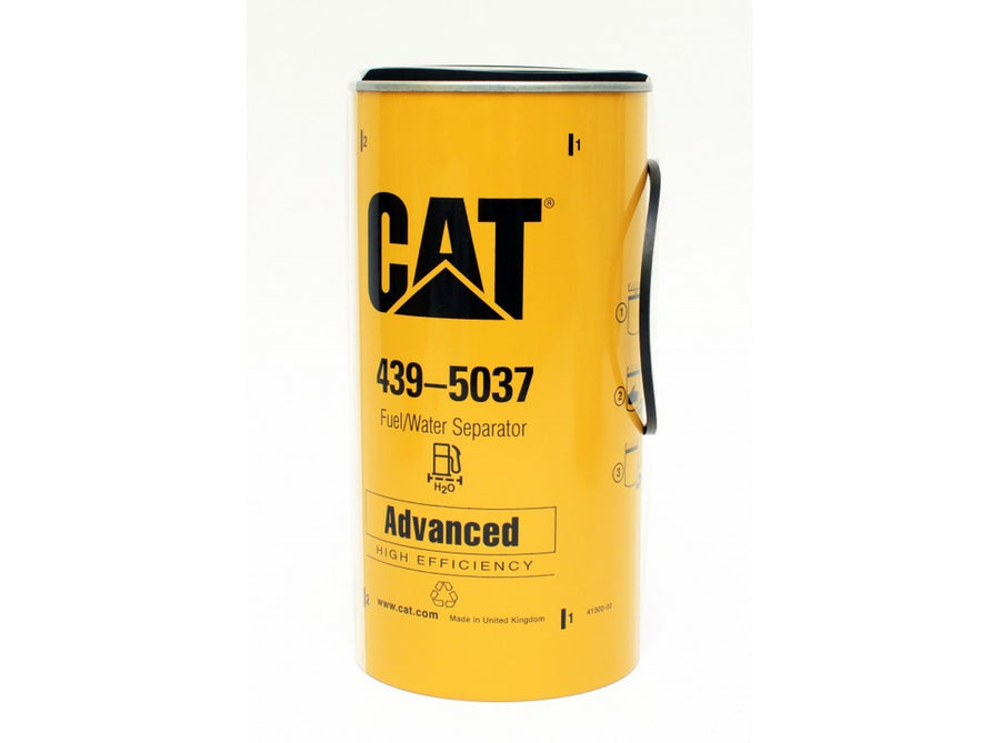 Original Caterpillar D3K2 Kraftstofffilter 439-5037 u.a. für D4K2, D5K, D6K - Ansicht 1