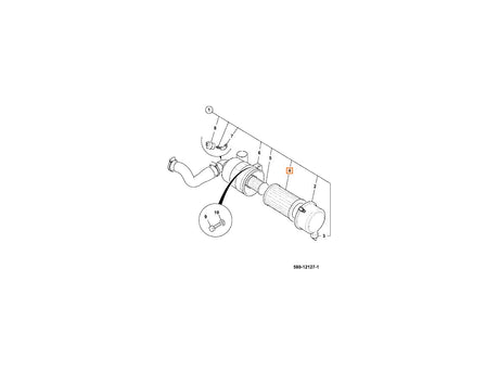 JCB Luftfilter außen 32/917301 für 8052, 8040 – Bild 4