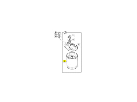 JCB Kraftstofffilter 32/925856 für JS160W, JS200L – Bild 3