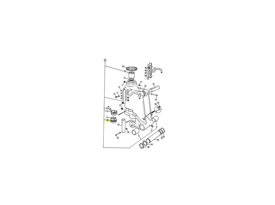 JCB Buchse 808/00241 für 3CX, 4CX
