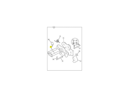 JCB Bolzen Löffelverbindung 911/23900 für 801, 801.4 – Bild 3