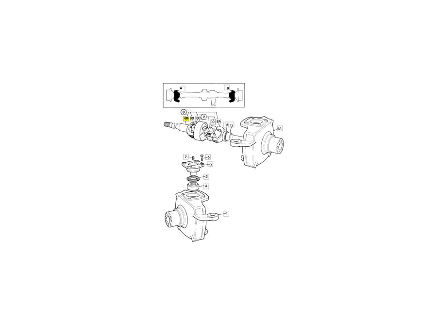 JCB Welle 914/86204 für 3CX, 4CX