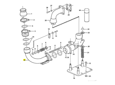 Volvo A20C Auspuffschlauch VOE11050994 u.a. für A25, A20, A25B – Ansicht 5