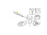 Volvo A25E Flansch VOE11103128 u.a. für A30D, A40D, L150G – Ansicht 3
