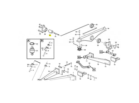 Volvo A25E Zapfen VOE11198199 u.a. für A30D, A25D, A25F – Ansicht 3
