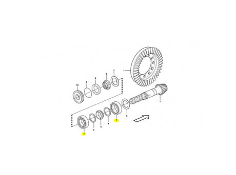 Volvo BL60 Lager VOE11709299 für BL60 VOE11709299 u.a. für BL60B, BL61PLUS, BL61B – Ansicht 3