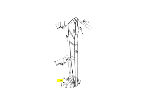Volvo EC135B Bolzen VOE14543216 u.a. für EC140, EC140B, EC140D – Ansicht 4