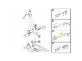 Volvo EC200B Bolzen VOE14543949 u.a. für EC210B, EC210C, EC220D – Ansicht 3
