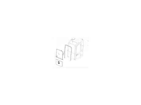 Volvo ECR 58D Frontscheibe VOE14629418 u.a. für ECR 88D – Ansicht 2