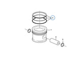 Volvo BL60 Kolbendichtung Set VOE20482739 u.a. für BL61PLUS, BL70, BL71PLUS – Ansicht 2