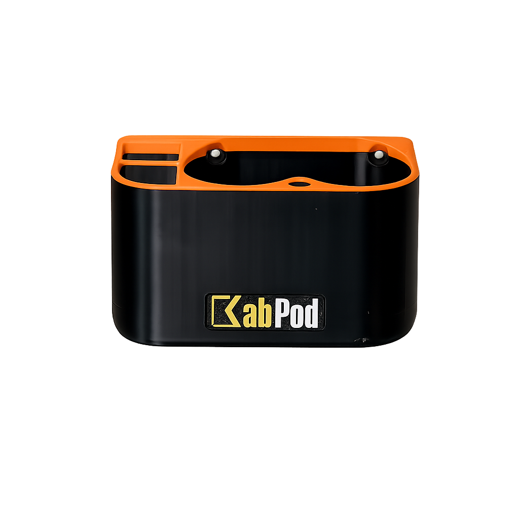 KabPod – Stauraum-Modul für die Baggerkabine