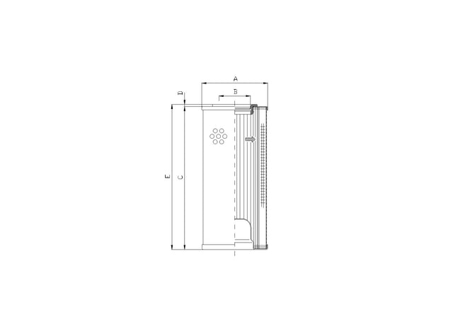 Original FILTREC Filterelement für Rücklauffilter R5110G06V